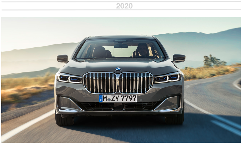 Illustration for article titled Yes, the 2020 BMW 7 Series' Grille Is a Whole 40 Percent Larger